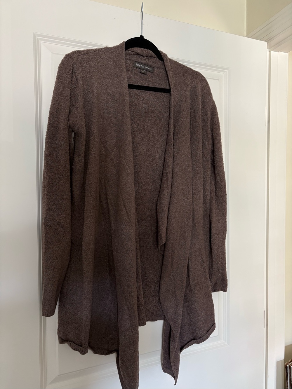 Barefoot dreams cardigan in chocolate brown